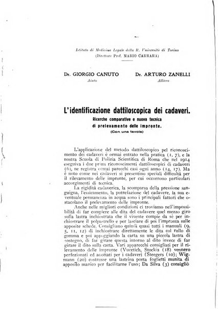 Archivio di antropologia criminale, psichiatria e medicina legale organo ufficiale della Associazione italiana di medicina legale e delle assicurazioni