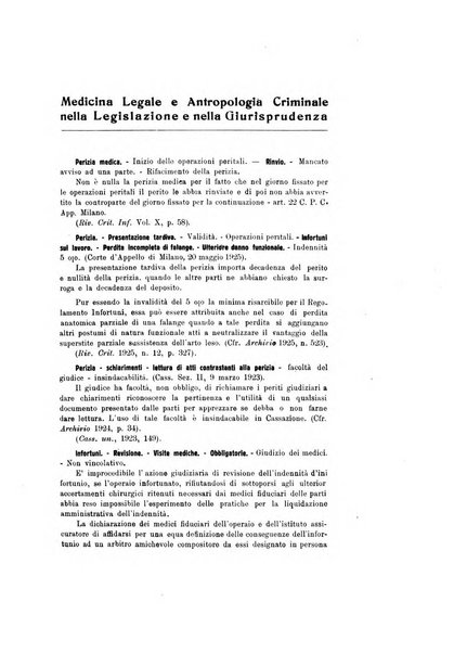 Archivio di antropologia criminale, psichiatria e medicina legale organo ufficiale della Associazione italiana di medicina legale e delle assicurazioni