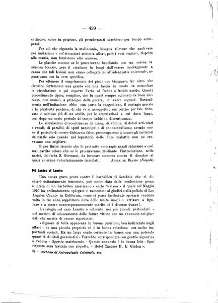 Archivio di antropologia criminale, psichiatria e medicina legale organo ufficiale della Associazione italiana di medicina legale e delle assicurazioni