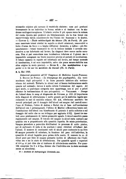 Archivio di antropologia criminale, psichiatria e medicina legale organo ufficiale della Associazione italiana di medicina legale e delle assicurazioni