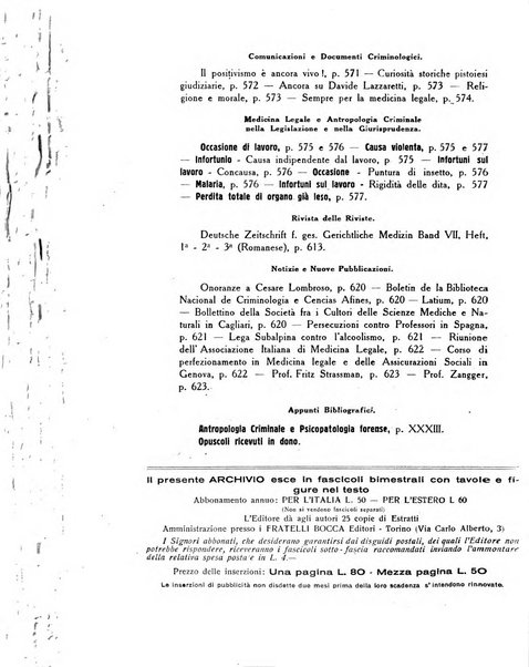 Archivio di antropologia criminale, psichiatria e medicina legale organo ufficiale della Associazione italiana di medicina legale e delle assicurazioni