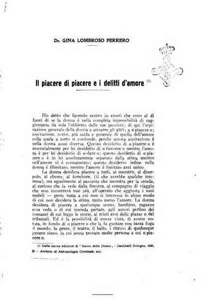 Archivio di antropologia criminale, psichiatria e medicina legale organo ufficiale della Associazione italiana di medicina legale e delle assicurazioni