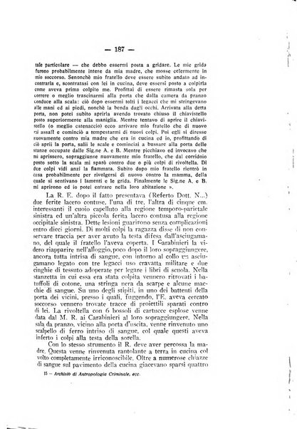 Archivio di antropologia criminale, psichiatria e medicina legale organo ufficiale della Associazione italiana di medicina legale e delle assicurazioni