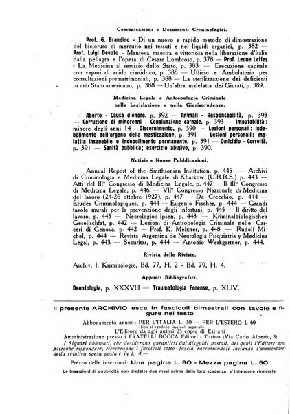 Archivio di antropologia criminale, psichiatria e medicina legale organo ufficiale della Associazione italiana di medicina legale e delle assicurazioni