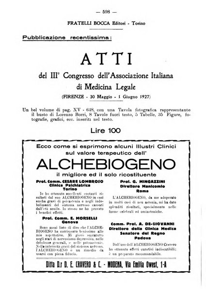 Archivio di antropologia criminale, psichiatria e medicina legale organo ufficiale della Associazione italiana di medicina legale e delle assicurazioni