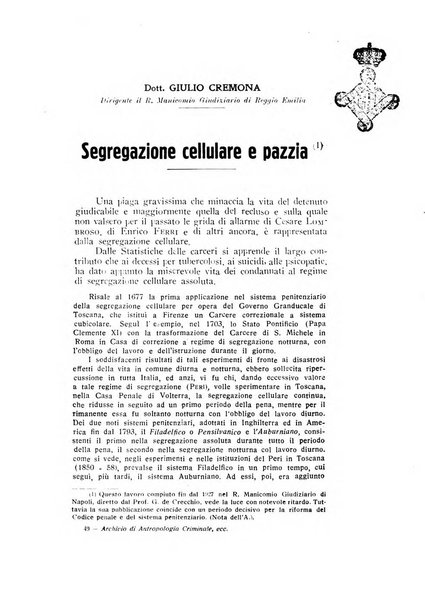 Archivio di antropologia criminale, psichiatria e medicina legale organo ufficiale della Associazione italiana di medicina legale e delle assicurazioni