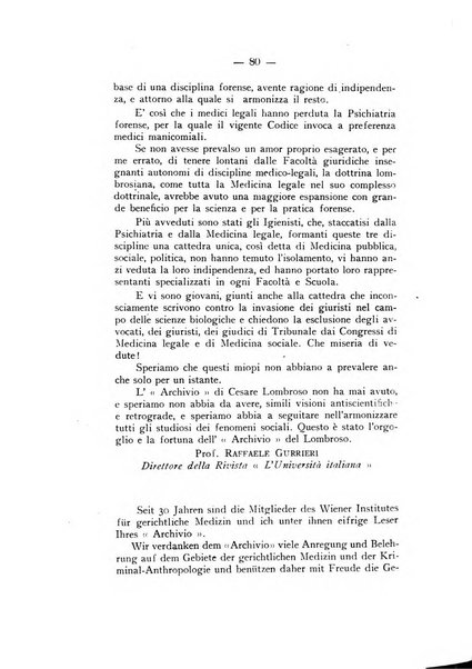 Archivio di antropologia criminale, psichiatria e medicina legale organo ufficiale della Associazione italiana di medicina legale e delle assicurazioni