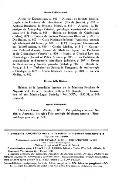 Archivio di antropologia criminale, psichiatria e medicina legale organo ufficiale della Associazione italiana di medicina legale e delle assicurazioni