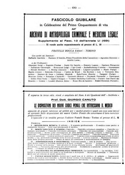 Archivio di antropologia criminale, psichiatria e medicina legale organo ufficiale della Associazione italiana di medicina legale e delle assicurazioni