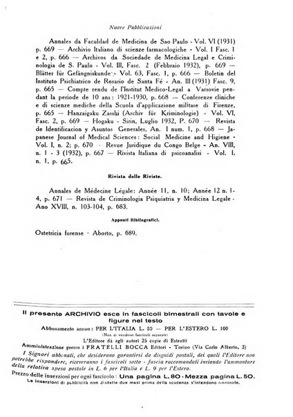 Archivio di antropologia criminale, psichiatria e medicina legale organo ufficiale della Associazione italiana di medicina legale e delle assicurazioni