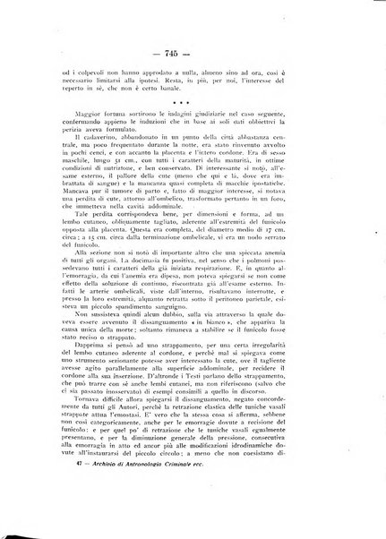 Archivio di antropologia criminale, psichiatria e medicina legale organo ufficiale della Associazione italiana di medicina legale e delle assicurazioni