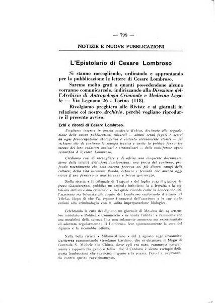 Archivio di antropologia criminale, psichiatria e medicina legale organo ufficiale della Associazione italiana di medicina legale e delle assicurazioni