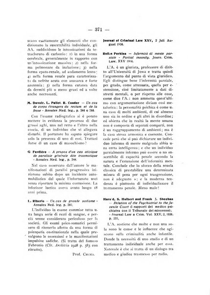 Archivio di antropologia criminale, psichiatria e medicina legale organo ufficiale della Associazione italiana di medicina legale e delle assicurazioni