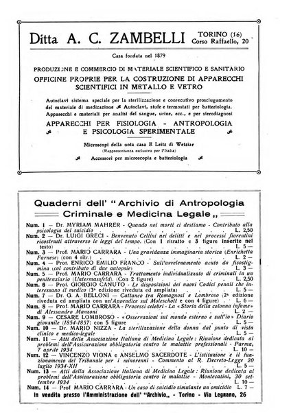 Archivio di antropologia criminale, psichiatria e medicina legale organo ufficiale della Associazione italiana di medicina legale e delle assicurazioni