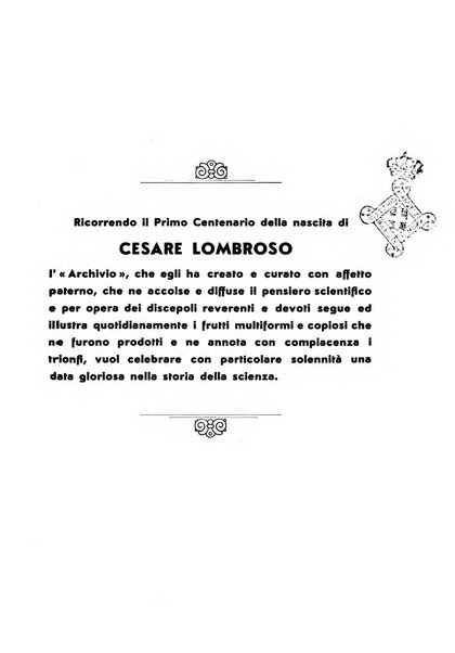 Archivio di antropologia criminale, psichiatria e medicina legale organo ufficiale della Associazione italiana di medicina legale e delle assicurazioni