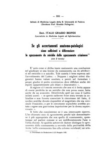 Archivio di antropologia criminale, psichiatria e medicina legale organo ufficiale della Associazione italiana di medicina legale e delle assicurazioni