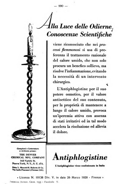 Archivio di antropologia criminale, psichiatria e medicina legale organo ufficiale della Associazione italiana di medicina legale e delle assicurazioni