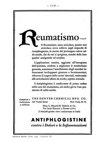 Archivio di antropologia criminale, psichiatria e medicina legale organo ufficiale della Associazione italiana di medicina legale e delle assicurazioni