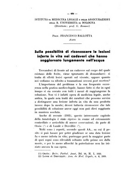 Archivio di antropologia criminale, psichiatria e medicina legale organo ufficiale della Associazione italiana di medicina legale e delle assicurazioni