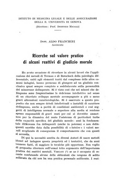 Archivio di antropologia criminale, psichiatria e medicina legale organo ufficiale della Associazione italiana di medicina legale e delle assicurazioni