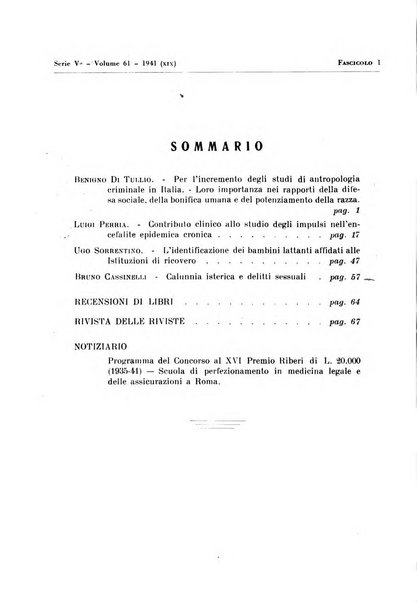 Archivio di antropologia criminale, psichiatria e medicina legale organo ufficiale della Associazione italiana di medicina legale e delle assicurazioni