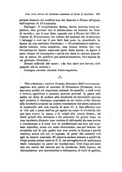 Archivio di antropologia criminale, psichiatria e medicina legale organo ufficiale della Associazione italiana di medicina legale e delle assicurazioni