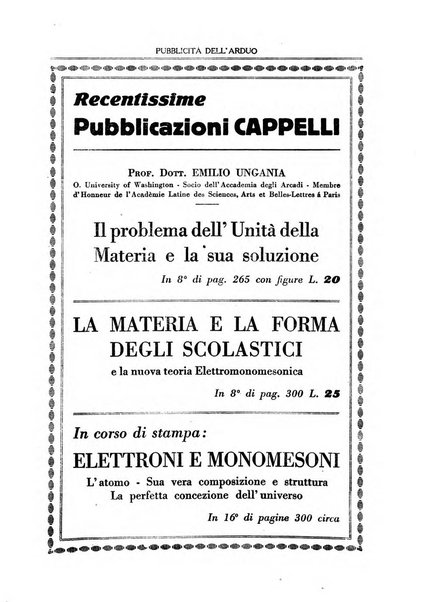 L'arduo rivista mensile di scienza, filosofia, storia