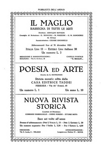 L'arduo rivista mensile di scienza, filosofia, storia