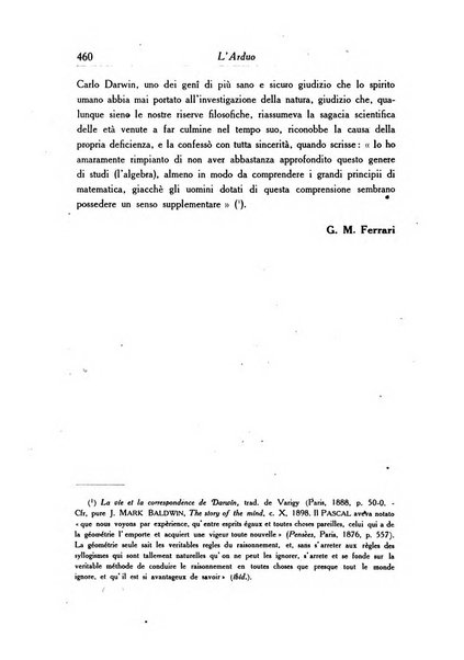 L'arduo rivista mensile di scienza, filosofia, storia