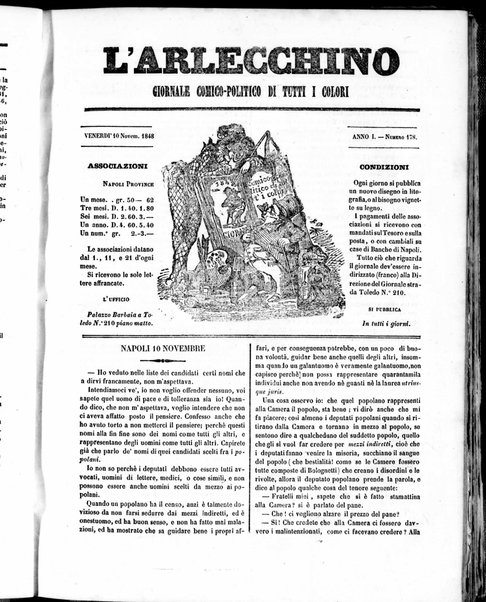 L'Arlecchino : giornale comico politico di tutti i colori