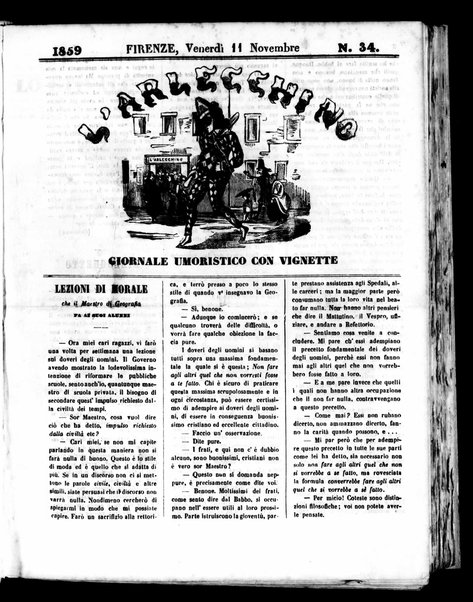 L'Arlecchino : giornale umoristico quotidiano