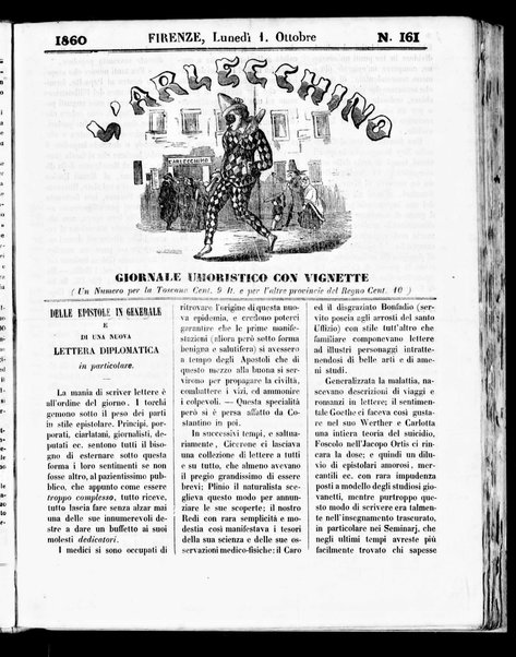 L'Arlecchino : giornale umoristico quotidiano