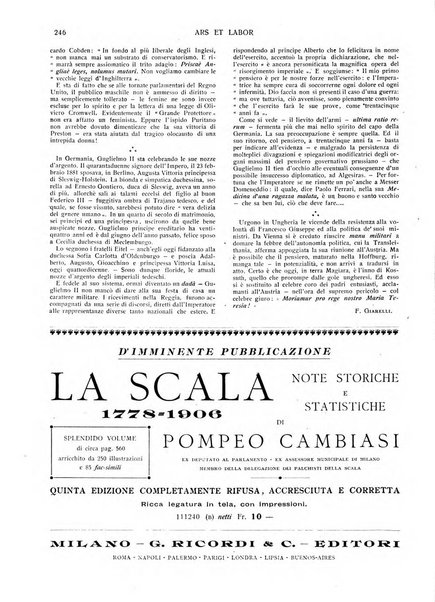 Ars et labor rivista mensile illustrata