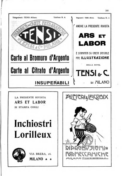 Ars et labor rivista mensile illustrata