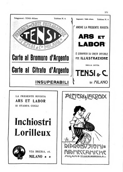 Ars et labor rivista mensile illustrata