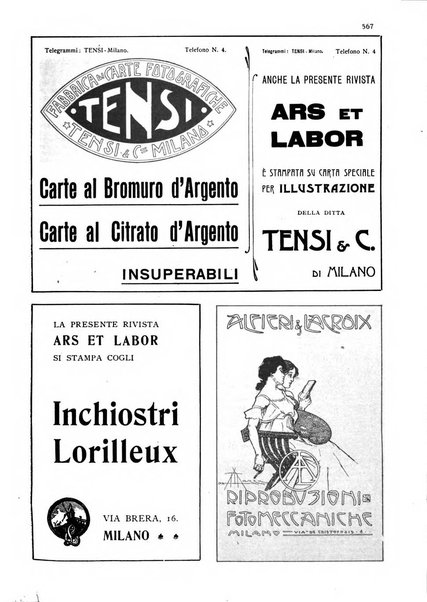 Ars et labor rivista mensile illustrata