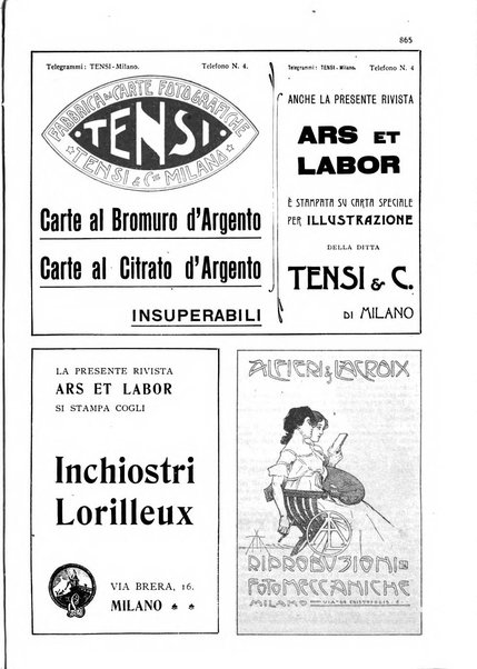 Ars et labor rivista mensile illustrata