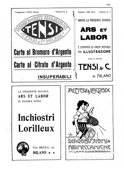 Ars et labor rivista mensile illustrata