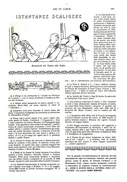 Ars et labor rivista mensile illustrata