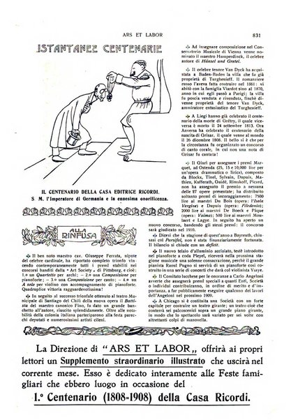 Ars et labor rivista mensile illustrata