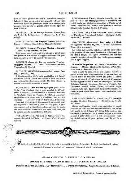 Ars et labor rivista mensile illustrata