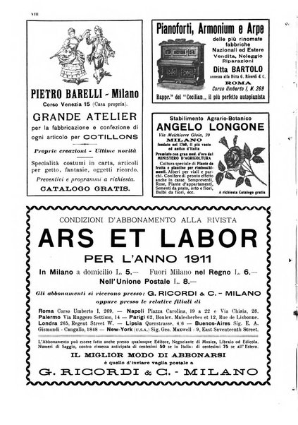 Ars et labor rivista mensile illustrata