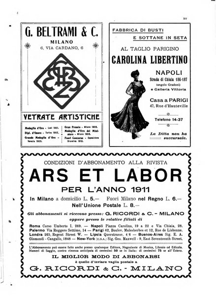 Ars et labor rivista mensile illustrata