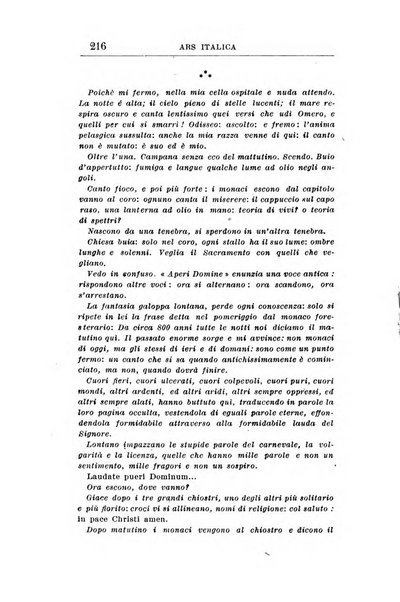 Ars italica rivista mensile di letteratura e d'arte