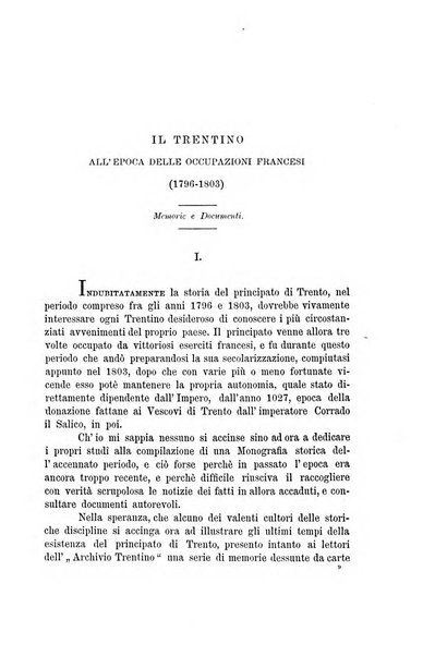 Archivio trentino rivista trimestrale