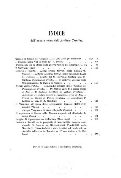 Archivio trentino rivista trimestrale