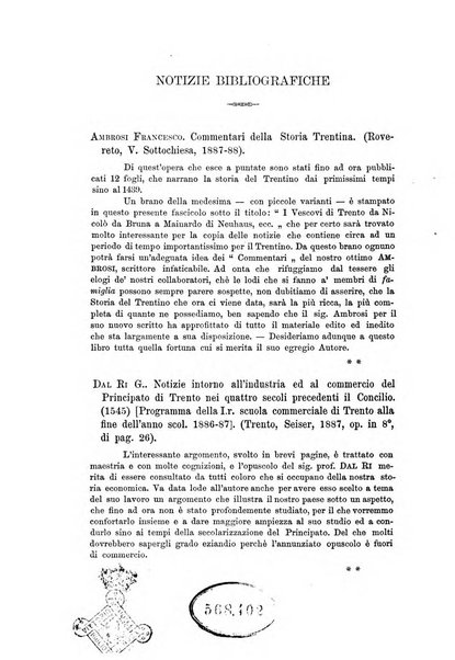 Archivio trentino rivista trimestrale