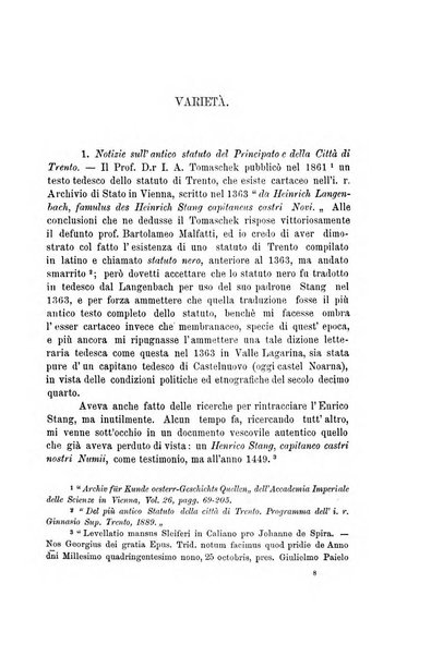 Archivio trentino rivista trimestrale