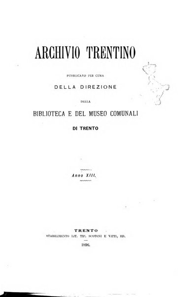 Archivio trentino rivista trimestrale