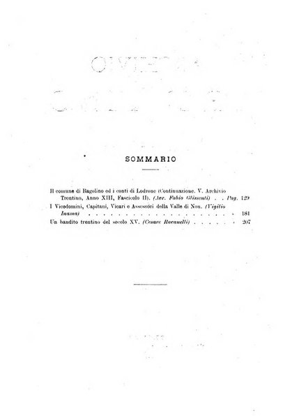 Archivio trentino rivista trimestrale